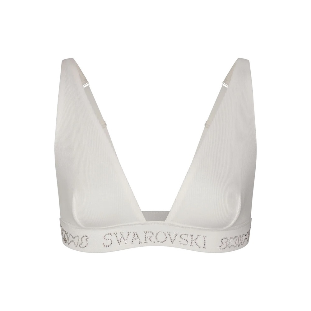 SKIMS x SWAROVSKI Plunge Bra-Marble